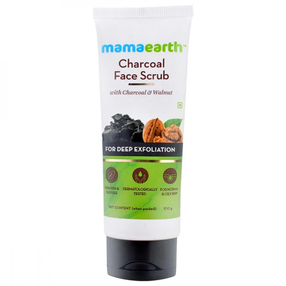 Mamaearth Charcoal Face Scrub 100Ml